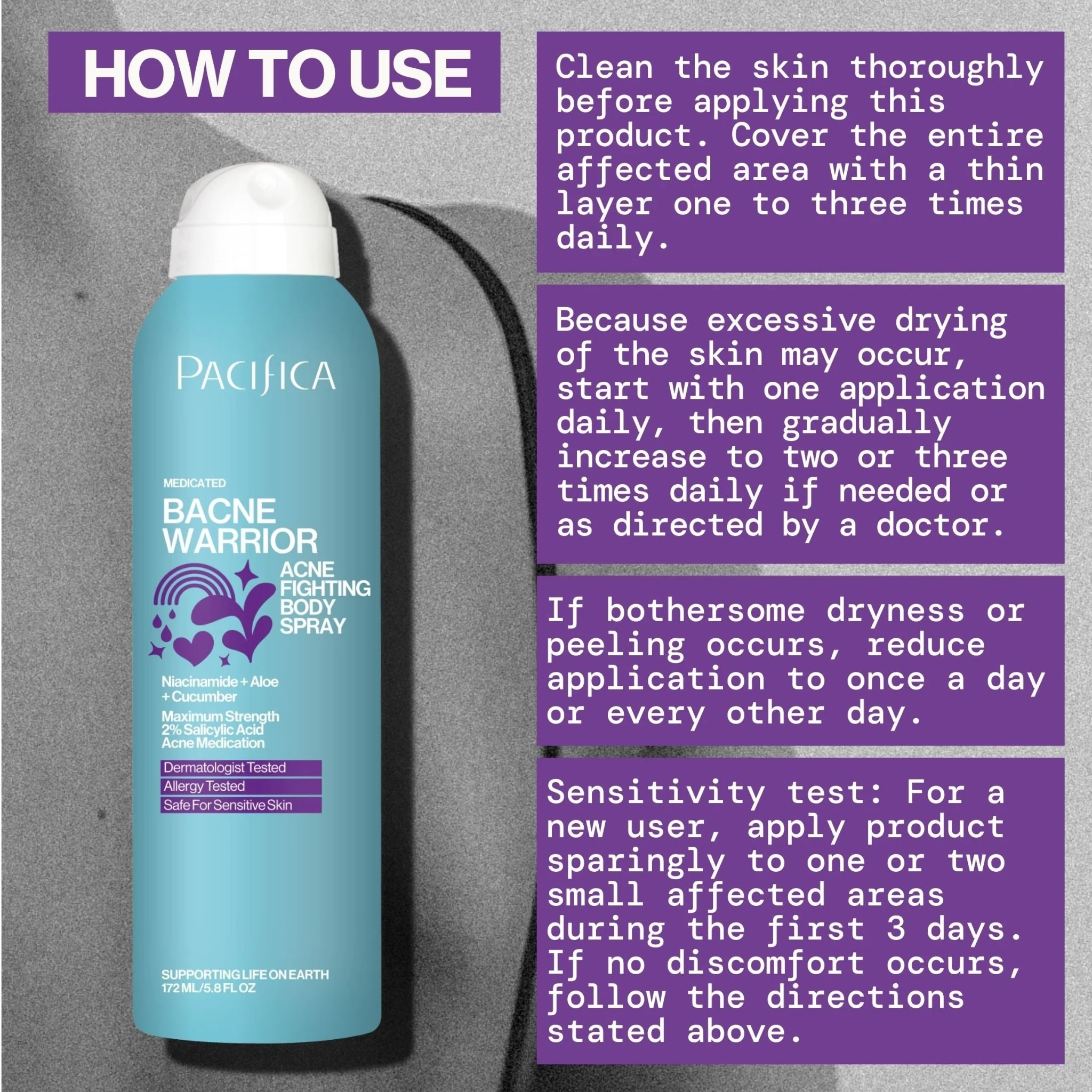 Bacne Warrior Acne Fighting Body Spray - Image 13