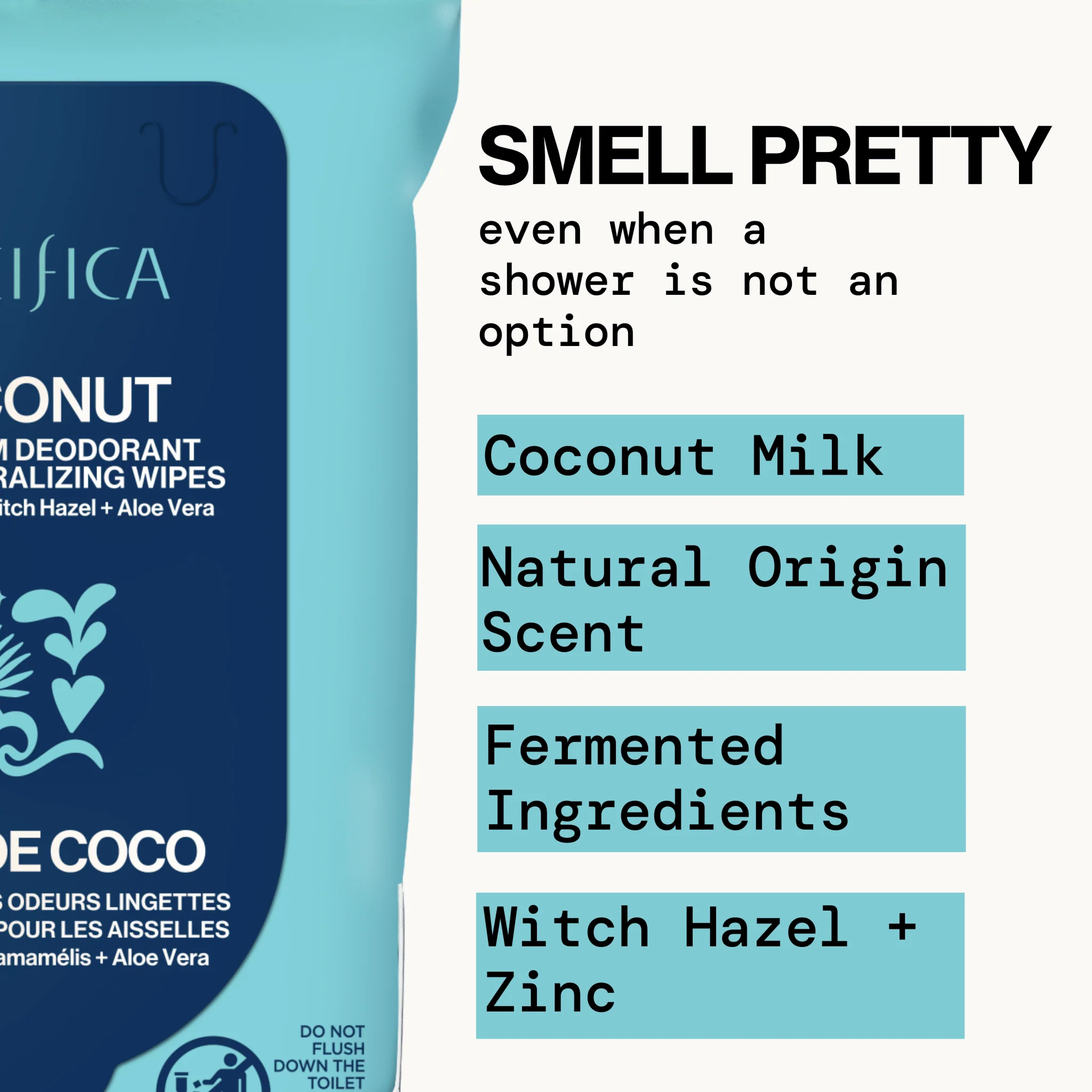 Coconut Milk & Essential Oils Underarm Deodorant Wipes - Image 7